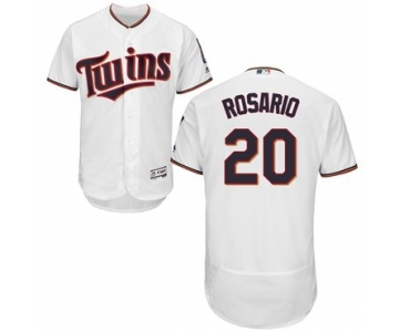 Minnesota Twins #20 Eddie Rosario White Flexbase Authentic Collection Stitched Baseball Jersey