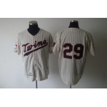 Minnesota Twins #29 Rod Carew 1969 Cream Throwback Jersey