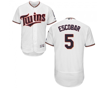 Minnesota Twins #5 Eduardo Escobar White Flexbase Authentic Collection Stitched Baseball Jersey