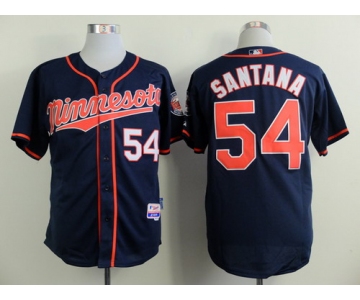 Minnesota Twins #54 Ervin Santana Navy Blue Jersey