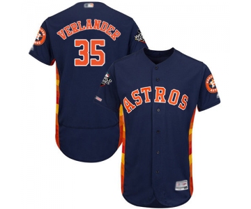 Astros #35 Justin Verlander Navy Blue Flexbase Authentic Collection 2019 World Series Bound Stitched Baseball Jersey