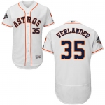 Astros #35 Justin Verlander White Flexbase Authentic Collection 2019 World Series Bound Stitched Baseball Jersey