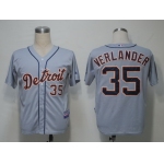Detroit Tigers #35 Justin Verlander Gray Jersey