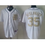Detroit Tigers #35 Justin Verlander White With Camo Jersey