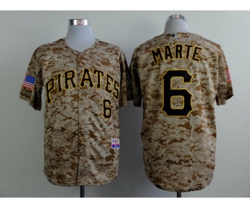 Pittsburgh Pirates #6 Starling Marte 2014 Camo Jersey