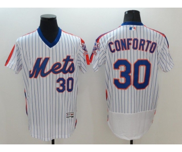 Men New York Mets 30 Conforto White Elite MLB Jerseys