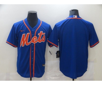 Men New York Mets Blank Blue Game Nike MLB Jerseys