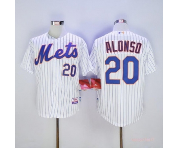 Men's New York Mets 20 Pete Alonso White Flexbase Jersey