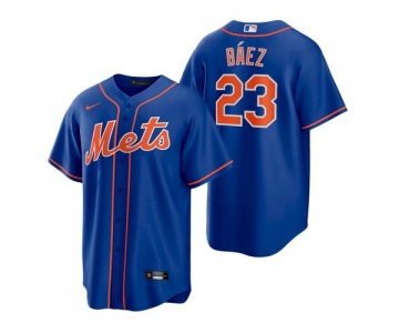 Men's New York Mets #23 Javier Baez Royal Replica Alternate Nike Jersey