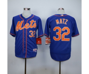 Men's New York Mets #32 Steven Matz Blue Cool Base Baseball Jersey