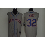Men's New York Mets #32 Steven Matz Grey 2020 Cool and Refreshing Sleeveless Fan Stitched MLB Nike Jersey