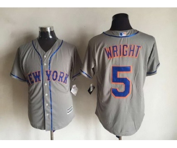 Men's New York Mets #5 David Wright Gray Road 2015 MLB Cool Base Jersey