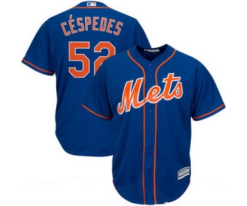 Men's New York Mets #52 Yoenis Cespedes Majestic Royal Alternate Cool Base Player Jersey