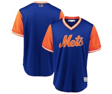 Men's New York Mets Blank Majestic Royal 2018 Players' Weekend Team Cool Base Jersey