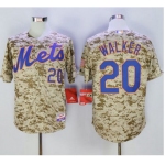 Mets #20 Neil Walker Camo Alternate Cool Base Stitched MLB Jersey