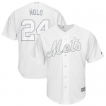 Mets #24 Robinson Cano White Nolo Players Weekend Cool Base Stitched Baseball Jersey