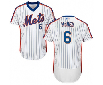 Mets #6 Jeff McNeil White(Blue Strip) Flexbase Authentic Collection Alternate Stitched Baseball Jersey