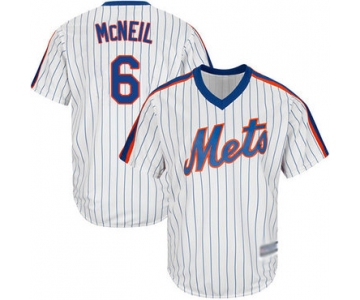 Mets #6 Jeff McNeil White(Blue Strip) New Cool Base Alternate Stitched Baseball Jersey