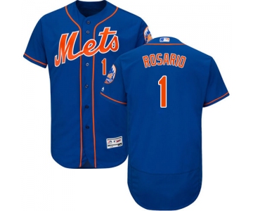 New York Mets #1 Amed Rosario Blue Flexbase Authentic Collection Stitched Baseball Jersey