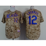 New York Mets #12 Juan Lagares 2014 Camo Jersey