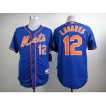 New York Mets #12 Juan Lagares Blue Jersey