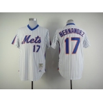 New York Mets #17 Keith Hernandez 1986 White Throwback Jersey
