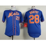 New York Mets #28 Daniel Murphy Blue Jersey