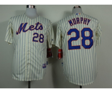 New York Mets #28 Daniel Murphy Cream Jersey