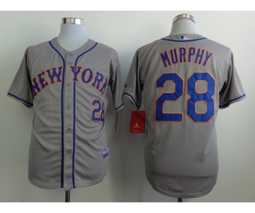 New York Mets #28 Daniel Murphy Gray Jersey