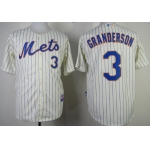 New York Mets #3 Curtis Granderson Cream Jersey