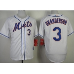 New York Mets #3 Curtis Granderson White Jersey