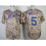 New York Mets #5 David Wright 2014 Camo Jersey