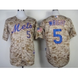 New York Mets #5 David Wright 2014 Camo Jersey