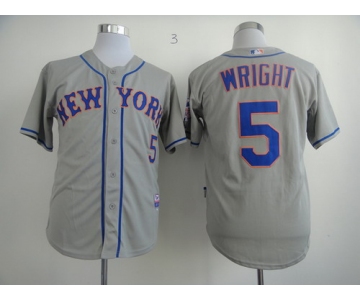 New York Mets #5 David Wright Gray Jersey