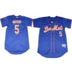 New York Mets #5 David Wright Los Blue Jersey
