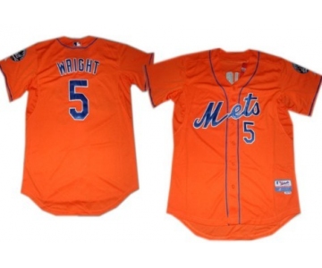 New York Mets #5 David Wright Orange Jersey