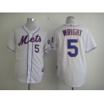 New York Mets #5 David Wright White Jersey
