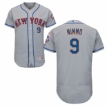 New York Mets #9 Brandon Nimmo Grey Flexbase Authentic Collection Stitched MLB Jersey