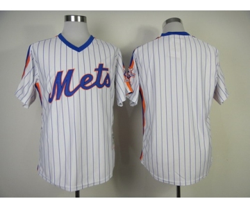 New York Mets Blank 1986 White Throwback Jersey