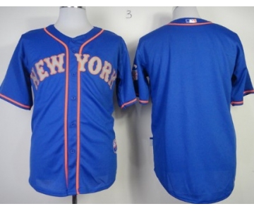 New York Mets Blank Blue With Gray Jersey