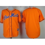 New York Mets Blank Los Orange Jersey