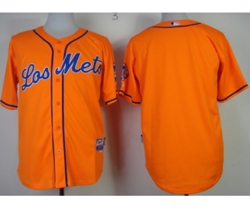 New York Mets Blank Los Orange Jersey