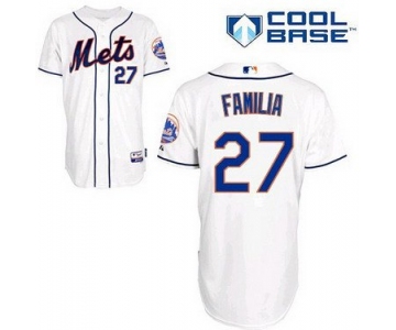 York Mets #27 Jeurys Familia White Jersey