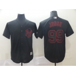 Men's New York Yankees 99 Aaron Judge Black Shadow Legend Jersey