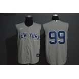 Men's New York Yankees #99 Aaron Judge Grey 2020 Cool and Refreshing Sleeveless Fan Stitched MLB Nike Jersey