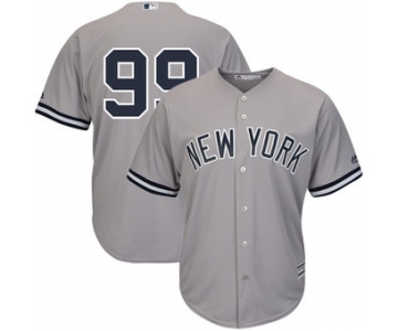 Men's New York Yankees 99 Aaron Judge Majestic Gray Cool Base Player Replica Jersey