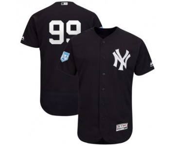 Men's New York Yankees 99 Aaron Judge Majestic Navy 2019 Spring Training Flex Base Player Jersey