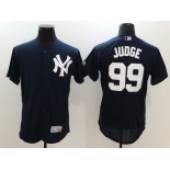 Men's New York Yankees #99 Aaron Judge Navy Blue Alternate Stitched MLB Majestic Cool Base Jersey