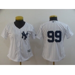 Yankees 99 Aaron Judge White Women Cool Base Jersey