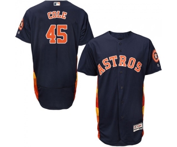 Houston Astros #45 Gerrit Cole Navy Blue Flexbase Authentic Collection Stitched MLB Jersey